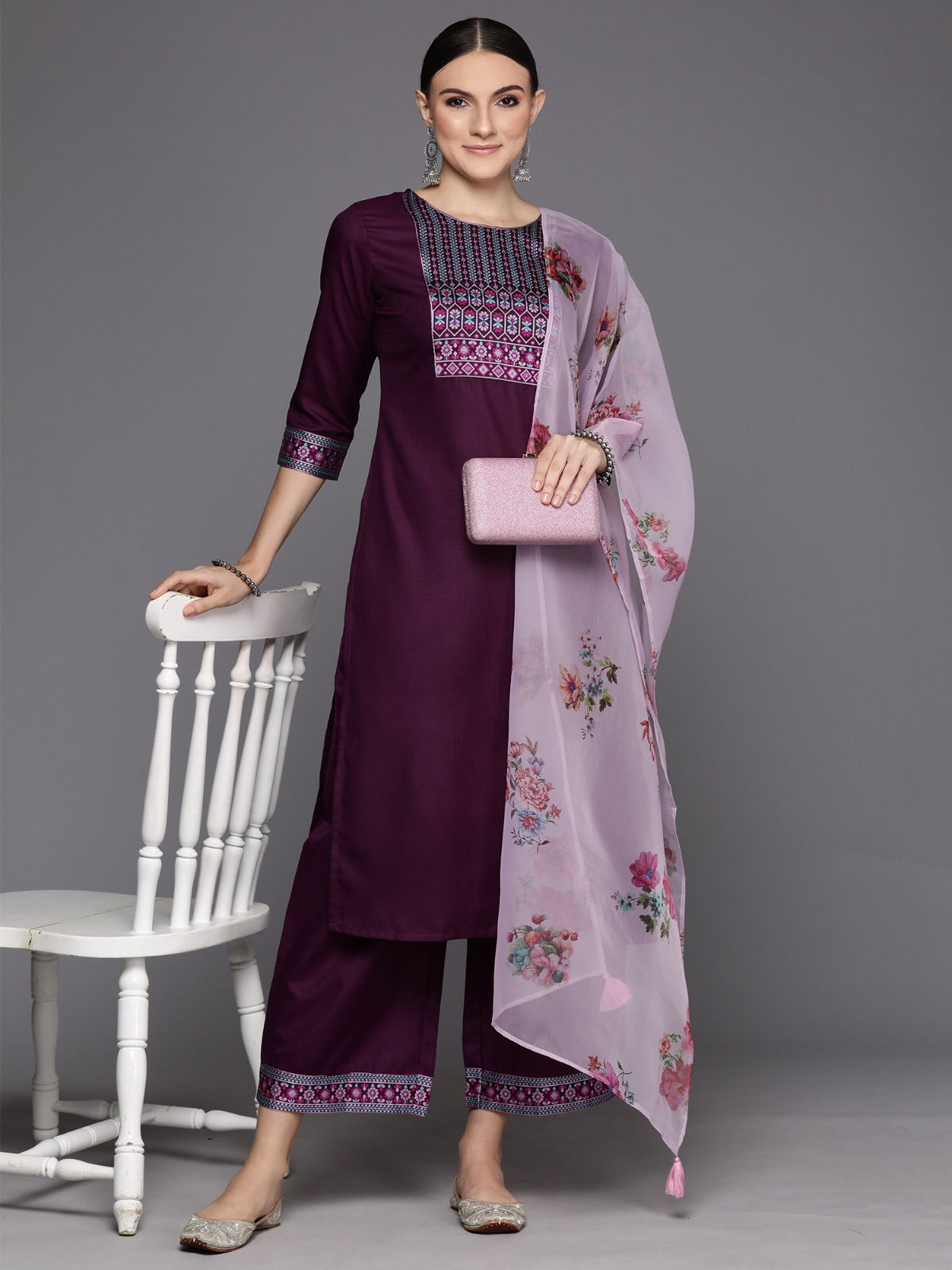 Indo Era 2366 Liva Rayon Designer Kurti Pant With Dupatta
